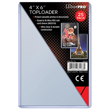 Ultra Pro Toploader 4 x 6 25ct image 0